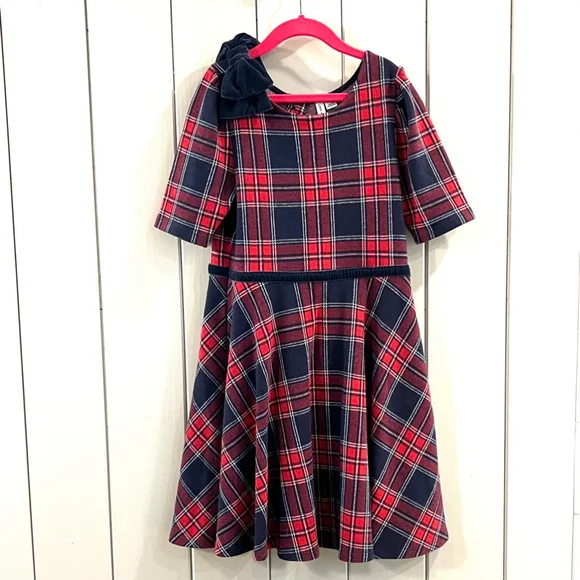 Janie Dresses Janie Jack Christmas Holiday Plaid Dress Euc
